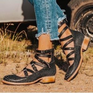 FreeBird Marcel in Black Snake.  New In Box.